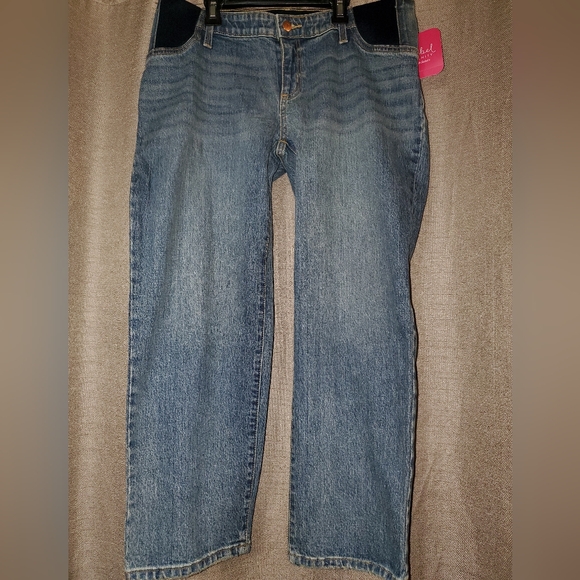 NWT Isabel Maternity straight leg pants SZ 6 & 10 with elastic stretch waist - Picture 1 of 12